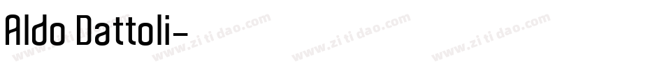 Aldo Dattoli字体转换